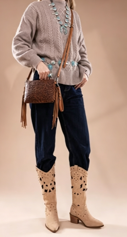 Women's Western-Style Fashion Crossbody Bag / Multifunctional Wristlet / Clutch