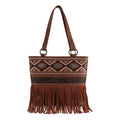 Embroidered Ethnic-Style Tote Bag with Cutwork and Tassels